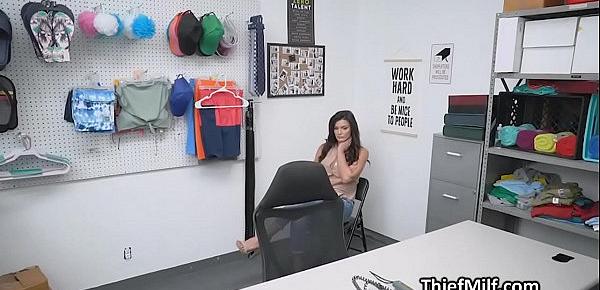  Thief wife puts her big tits up to good use